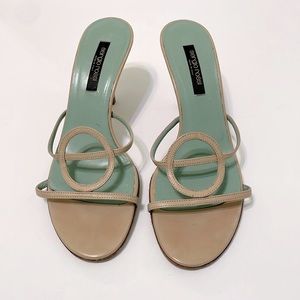 Sergio Rossi Leather Open Toe Sandals